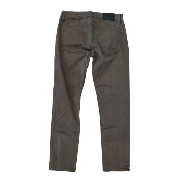Lucky Brand 412 Athletic Slim Pants Men’s 30x30 Gray Brown Stretch Casual Jeans - Picture 4 of 9
